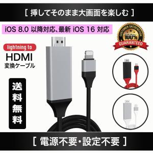iphone HDMI 変換 ケーブル 電源 設定 不要 変換アダプター