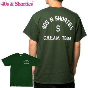 40S & SHORTIES Tシャツ 半袖 メンズ レディース ストリート ブランド CREAM TEAM TEE CTFRTSP23｜3direct