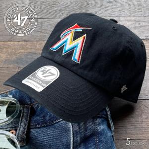 47brand キャップ マーリンズ マイアミ clean up ローキャップ メンズ レディース チームロゴ ストリート サーフ 帽子 Marlins '47 Clean Up RGW28GWS｜3direct