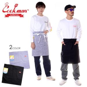 COOKMAN クックマン エプロン WAIST APRON ブラック/ネイビー ワンサイズ｜3direct