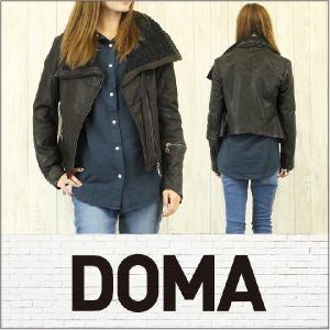 DOMA LEATHER ドマ レザー ジャケット NICOLE IRREGULAR JACKET [Lamb leather]｜3direct