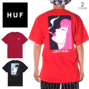 SALE セール HUF ハフ I FEELS GOOD S/S TEE メンズ Tシャツ 2021 ブラック/レッド M/L｜3direct