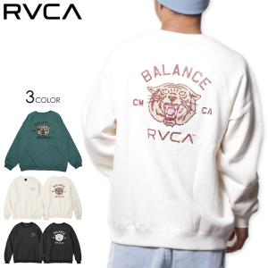 RVCA トレーナー メンズ ブランド クルーネック スウェット スケーター スケボー サーフ SQUADRON CREW BC042-037｜3direct