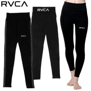 トレーニングウェア レディース RVCA ルーカ レギンス ランニングウェア ジムウェア ヨガウェア SIDE TAPE LEGGINGS BC043-868｜3direct