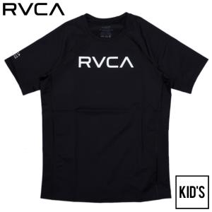 RVCA ルーカ キッズ ラッシュガード 半袖 水着 子供用 サーフ ブランド RVCA SS RASHGUARD BD045-801｜3direct