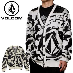 VOLCOM カーディガン メンズ アパレル ニット セーター ストリート スケート ブランド ユニセックス TT COLLAGE CARDIGAN A0732305｜3direct