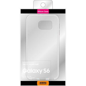 レイアウト rayout  Galaxy S6 シリコンケース ホワイト 半透明　RT-SC05GC1 W｜3enakans