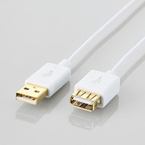 エレコム ELECOM Mac向けUSBケーブル USB A USB A　0.5m　ホワイト  U2C-AP-EX05-WH｜3enakans