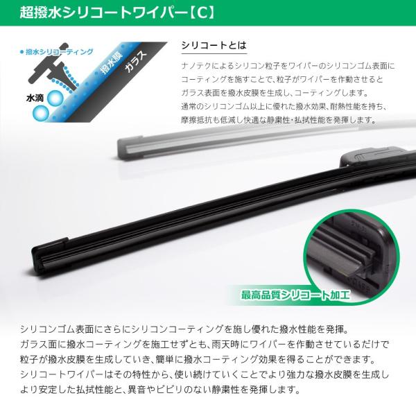 Wiper Pro(ワイパープロ)撥水シリコートワイパー 輸入車用 21inch+19inch 2本...