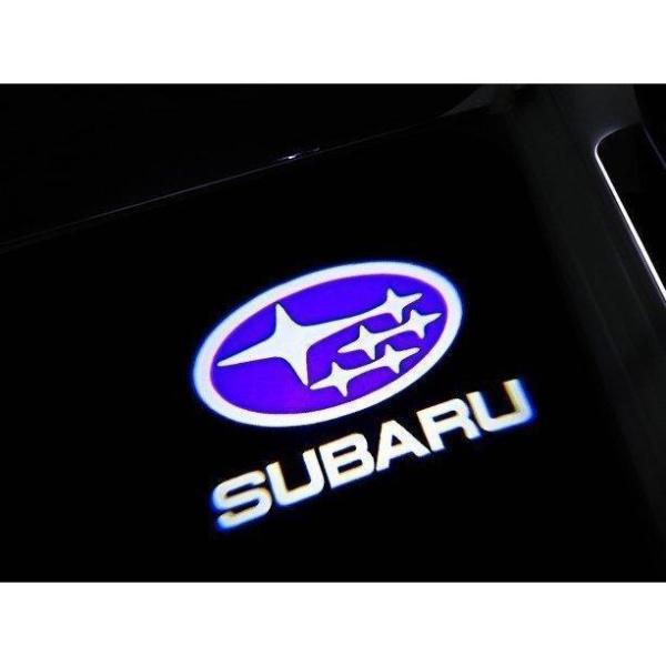 スバル フォレスター SJ系 XV アウトバック専用Subaru ロゴ ドア レーザーLED ライト...