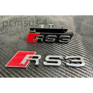 人気品★AUDI RS3 フロントグリル/リアハッチ用 RSバッチ/エンブレム/A3/S3/ABT/エンブレム/視覚馬力向上/アウディ｜三月ストア