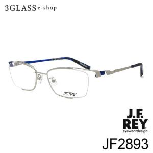 J.F.REY ジェイ・エフ・レイ jf2893 カラー 1020(マットシルバー/マットブルー) 53mm メンズ メガネ サングラス 眼鏡 ギフト対応 店頭受取対応商品｜3glass