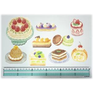 グランジュールステッカー ケーキ シール 大き...の詳細画像1