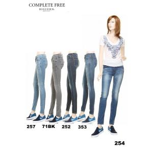 BIGJOHN BJL305F IRREGULAR JEAN'S AUTHENTIC DENIM SERIES COMPLETE FREE WOMEN'S SKINNY 254 257 71BK 252 353｜3love