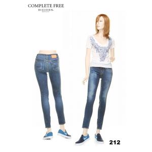 BIGJOHN BJL305F IRREGULAR JEAN'S AUTHENTIC DENIM SERIES COMPLETE FREE WOMEN'S SKINNY 212番色｜3love