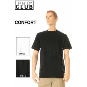 PRO CLUB 102 CONFORT TEE SHIRTS 無地半袖Ｔシャツ プロ クラブ コンフォート ティーシャツ ホワイト ブラック２色