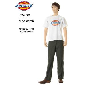 Dickies 874 L32 IRREGULAR OG OLIVE GREEN CHINO PANT ディッキーズ チノパン オリーブグリーン ワークパンツ イレギュラー｜3love