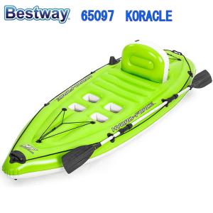 Bestway 65097 Kayak Set ベストウェイ 65097 チャンピオンインフレータブ...