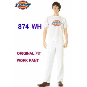 Dickies 874 IRREGULAR WH WHITE CHINO PANT ディッキーズ チノパン 874 ホワイト 白 シロ ワークパンツ イレギュラー｜3love