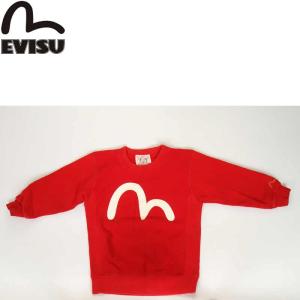 EVISU JEANS USED TEE JUNIOR SIZE SWEAT SHIRTS TRADE KAMOME MARK エヴィス ジーンズ ORIGINAL MARK レギュラー フィット ユーズド トレーナー 日本ブランド｜3love