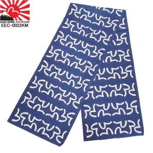 EVISU TENUGUI STORE KAMOME BLU EEC-0022KM-001-00 エヴィス てぬぐい ブルー カモメマーク ストール｜3love