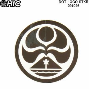 HIC エイチアイシー ステッカーシール DOT LOGO STKR 091026 HICドットマーク ハワイ諸島ステッカーシール hicステッカー｜3love