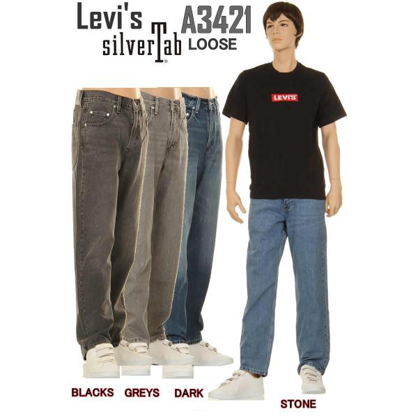 LEVI&apos;S SILVER TAB A3421-0004 LOOSE JEANS リーバイス シルバ...