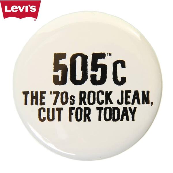 Levi&apos;s ACCESSORY リーバイス 缶バッチ 505C THE 70s ROCK JEAN...