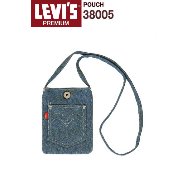 Levi&apos;s POUCH BAG DENIM ITEM リーバイス 38005-0246 MID ポ...