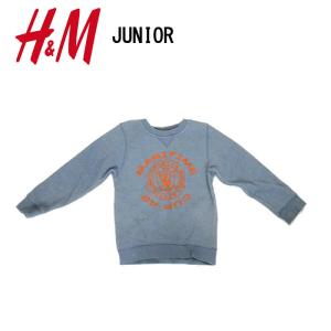 H＆M Used Junior Sweat Shirts Size 110 エイチ アンド エム ユーズド スウェットシャツ トレーナー 子供用 ブルー｜3love