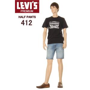 LEVI'S 412 39387-0019 SLIM SHORTS FLEX STRETCH DENIM HALF PANTS リーバイス 412 ハーフパンツ ショートパンツ 短パン ストレッチデニム ショーツ｜3love