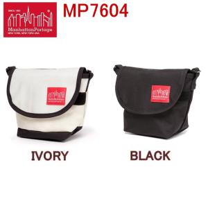 マンハッタンポーテージ メッセンジャーバッグ ManhattanPortage MP7604 Mini Nylon Messenger Bag ブラック アイボリー｜3love