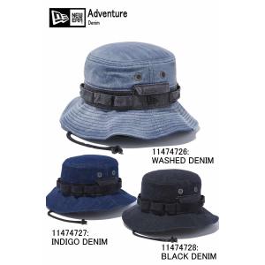 NEW ERA ニューエラ ADVENTURE HAT  アドベンチャー Denim 11474726 11474727 11474728 アウトドアハット New Era ハット 帽子 ぼうし キャップ ブラック｜3love