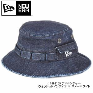 NEW ERA ニューエラ 11899159 アドベンチャー ジャパンデニム ウォッシュドインディゴ× ホワイト ハット HAT 帽子 ぼうし コットン アウトドア｜3love