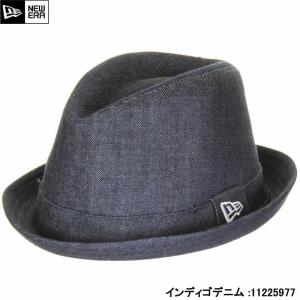 NEW ERA ニューエラ 11225977 FEDORA DENIM INDDEN フェドーラ デニム インディゴデニム 中折れ帽 帽子 中折れハット｜3love