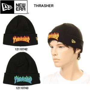 メール便 送料無料 NEW ERA ニューエラ 12110742 12110743 カフニット ミッド THRASHER スラッシャー ニット帽 ニットキャップ 帽子｜3love