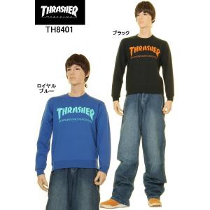 THRASHER TH8401 MAG LOGO CREW SWEAT スラッシャー メンズトレーナー スウェットクルー スケートボードブランド スケボー｜3love