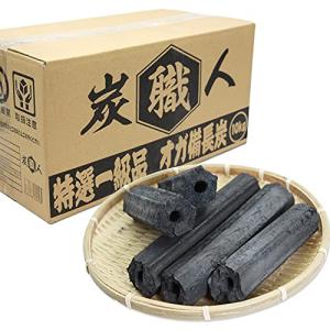 炭職人 炭 オガ炭 10kg ｘ 2箱 計20kg オガ備長炭 高火力 長時間燃焼 煙少 白炭の商品画像