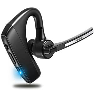 Bluetooth ヘッドセット 5.2片耳 ハンズフリー 通話 マイク内蔵 左右耳兼用 耳掛け ワイヤレスイヤホン 日本技適?の商品画像
