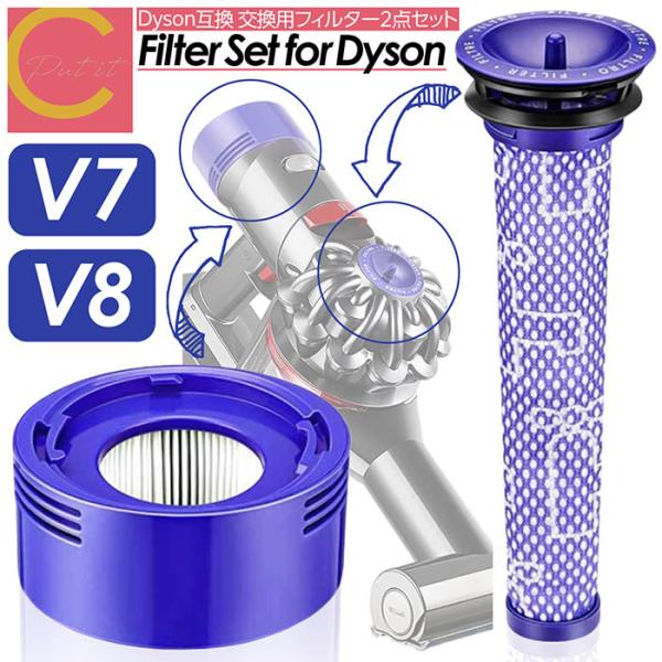 Dyson ダイソン 掃除機フィルター プレフィルター ポストフィルター ポストモーター 2点セット...