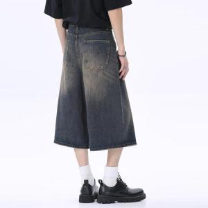 デニムパンツ ゆるパンツ 涼しい 夏 ガウチョ...の詳細画像2