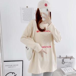 長袖 マタニティ 授乳服 ビッグTシャツ Tシ...の詳細画像2