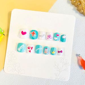 ジェルネイル 12枚入り 子供 つけ爪 可愛い...の詳細画像3