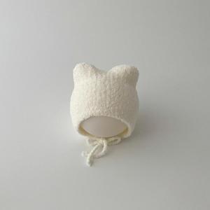 ねこ耳 ニット帽 新生児 帽子 冬 ベビー ベ...の詳細画像3