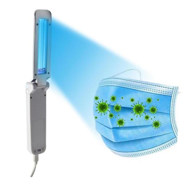電池とUSB給電 紫外線除菌ライト　UV除菌ライト　マスク等の除菌