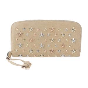 新品同様‼️ ジミーチュウ　財布　長財布　スター　エンボス　ラウンドファスナー JIMMY CHOO 極美品 ラウンドファスナー 長財布 ジミーチュウ スター