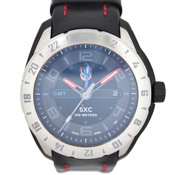 新品未使用展示品 LUMINOX ルミノックス SXC スチール GMT 5127 腕時計 ステンレ...