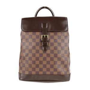 LOUIS VUITTON ルイ ヴィトン ソーホー ダミエ N51132 リュック・デイパック PVC レザー エベヌ ブラウン バック【本物保証】｜3rboutipue