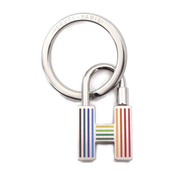 美品 エルメス CADENAS QUIZZ RAINBOW カデナ クイズ レインボー キーホルダー...