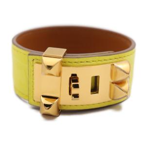 HERMES（エルメス） 美品 メドール ブレスレット レザー レッド